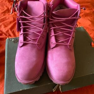 Pink Timberland Boots